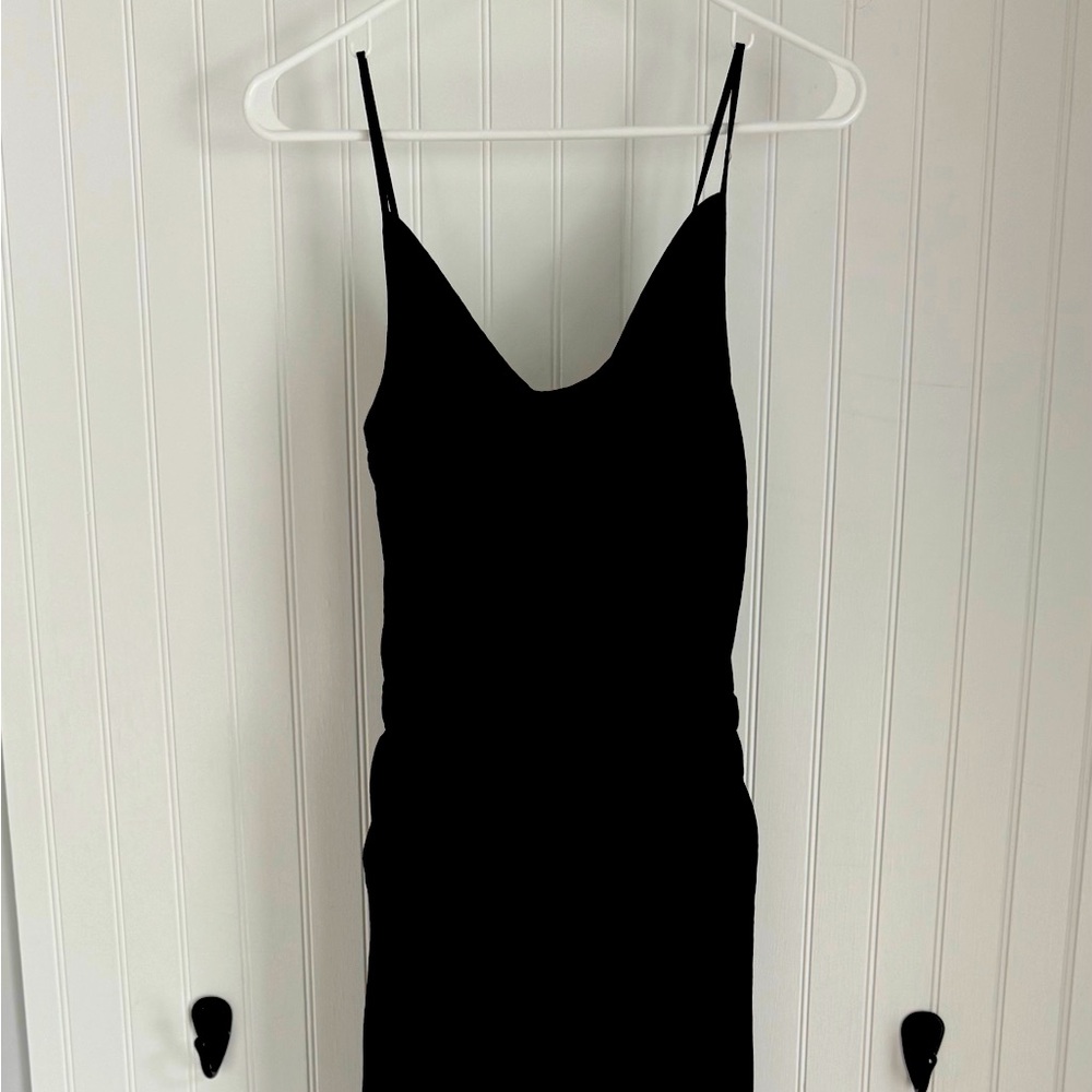 Gilli Black Gathered Waist Dress